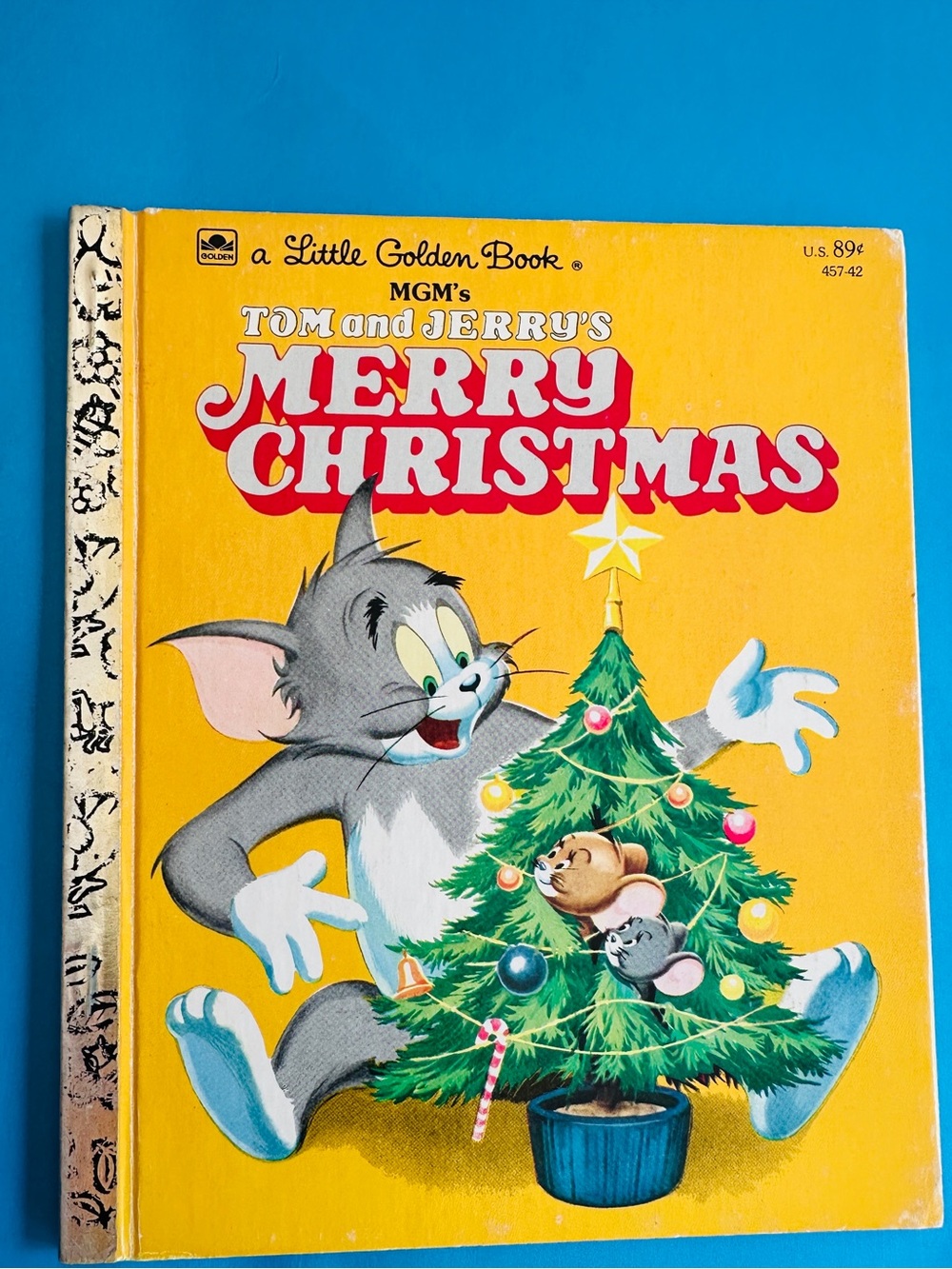 MGM Tom And Jerry’s Merry Christmas Little Golden Book Vintage 1954